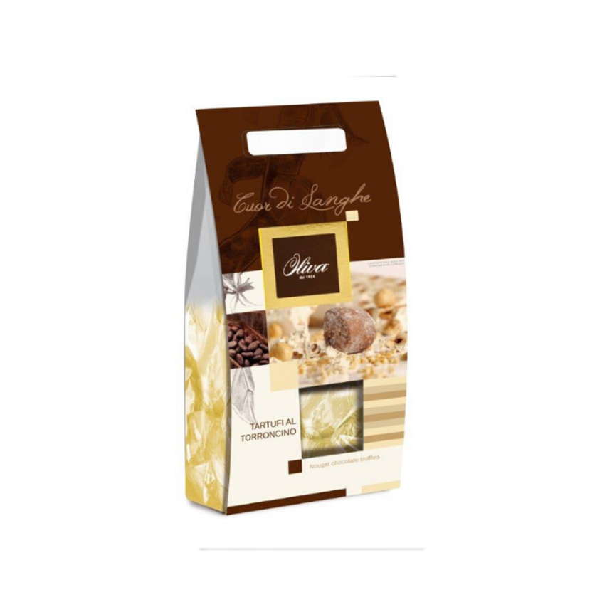 Włoskie trufle z białą czekoladą i orzechami Oliva, 160 g