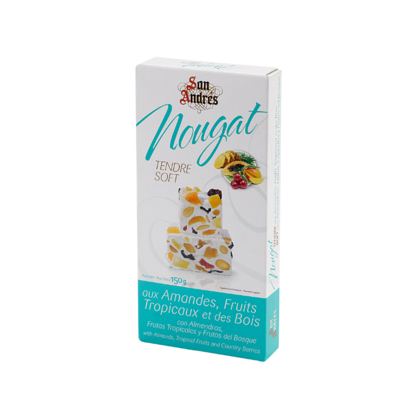 Turron hiszpański nugat z kandyzowanymi owocami i orzechami 150 g, San Andres